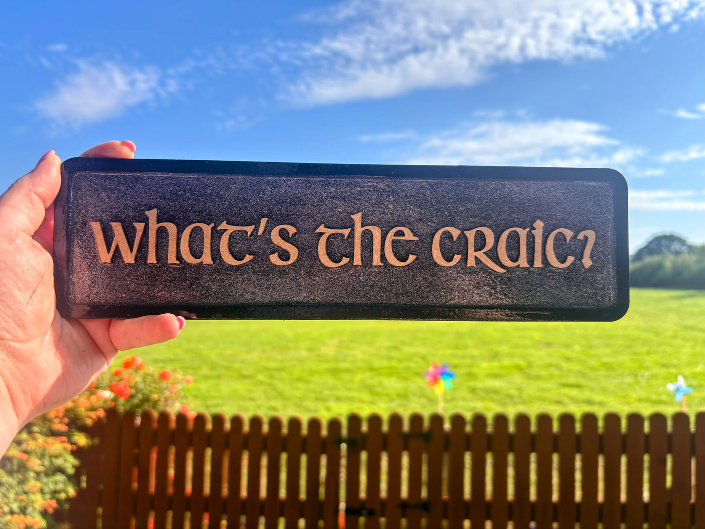 What’s the Craic? wooden plaque
