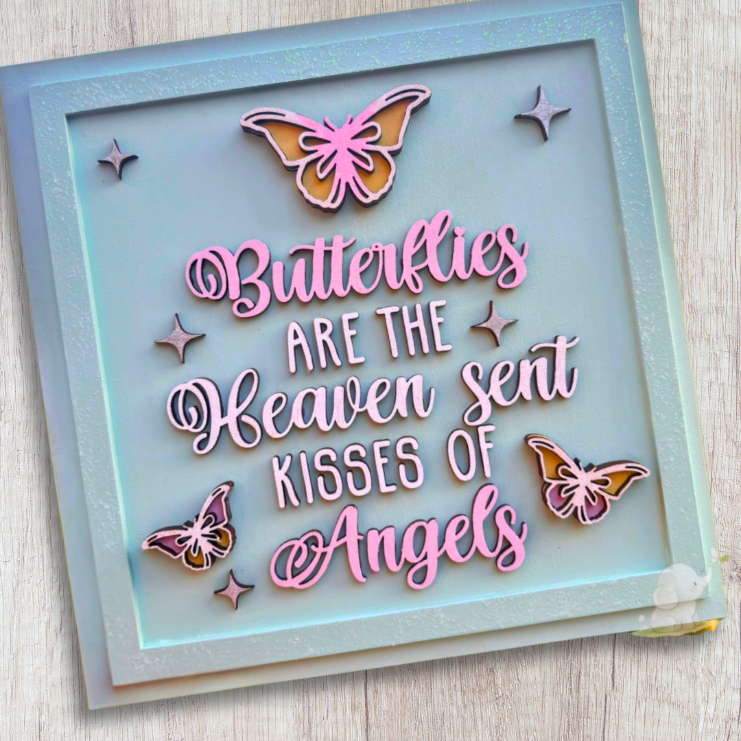 Butterfly Kisses memorial plaque