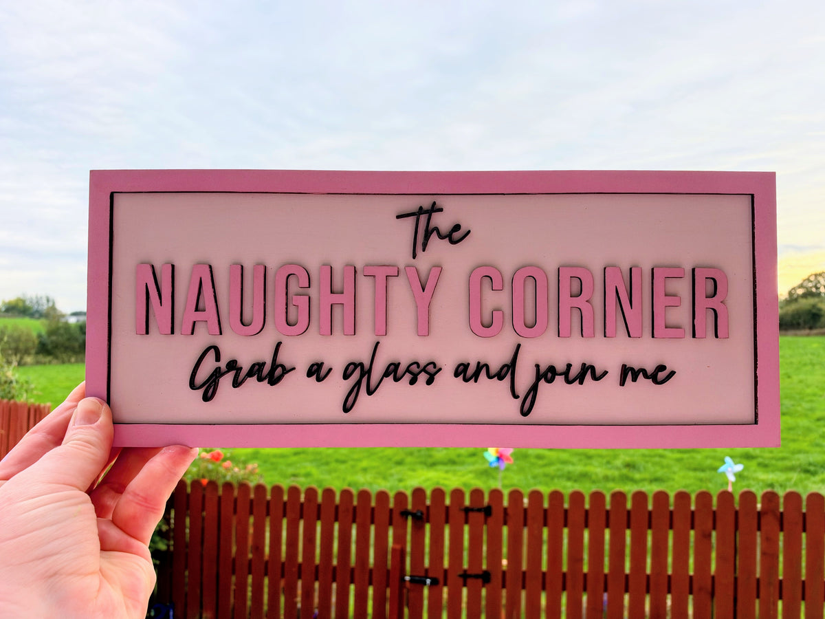 Naughty Corner wall plaque