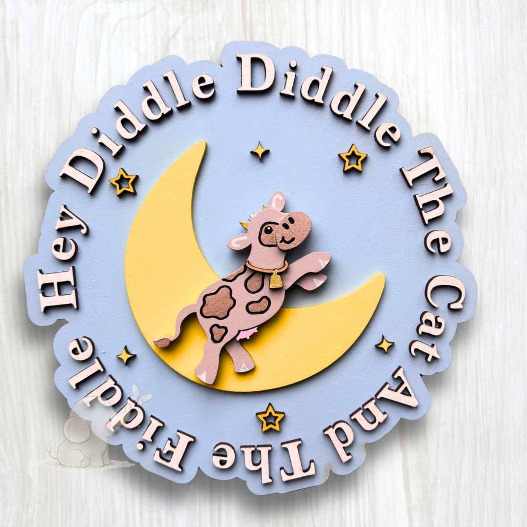 Hey Diddle Diddle wall plaque