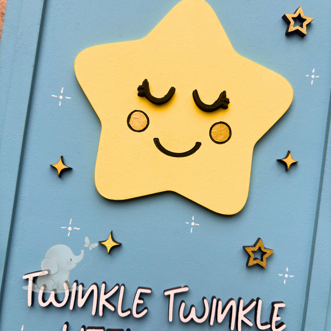 Twinkle Twinkle Little Star wall plaque