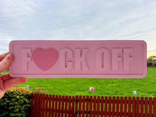F🩶CK OFF wall plaque