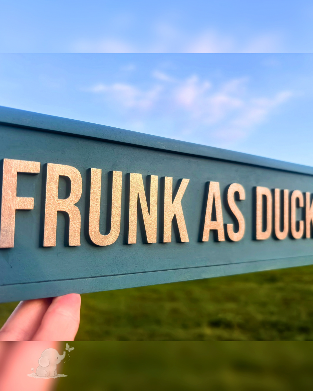 Frunk As Duck wall plaque