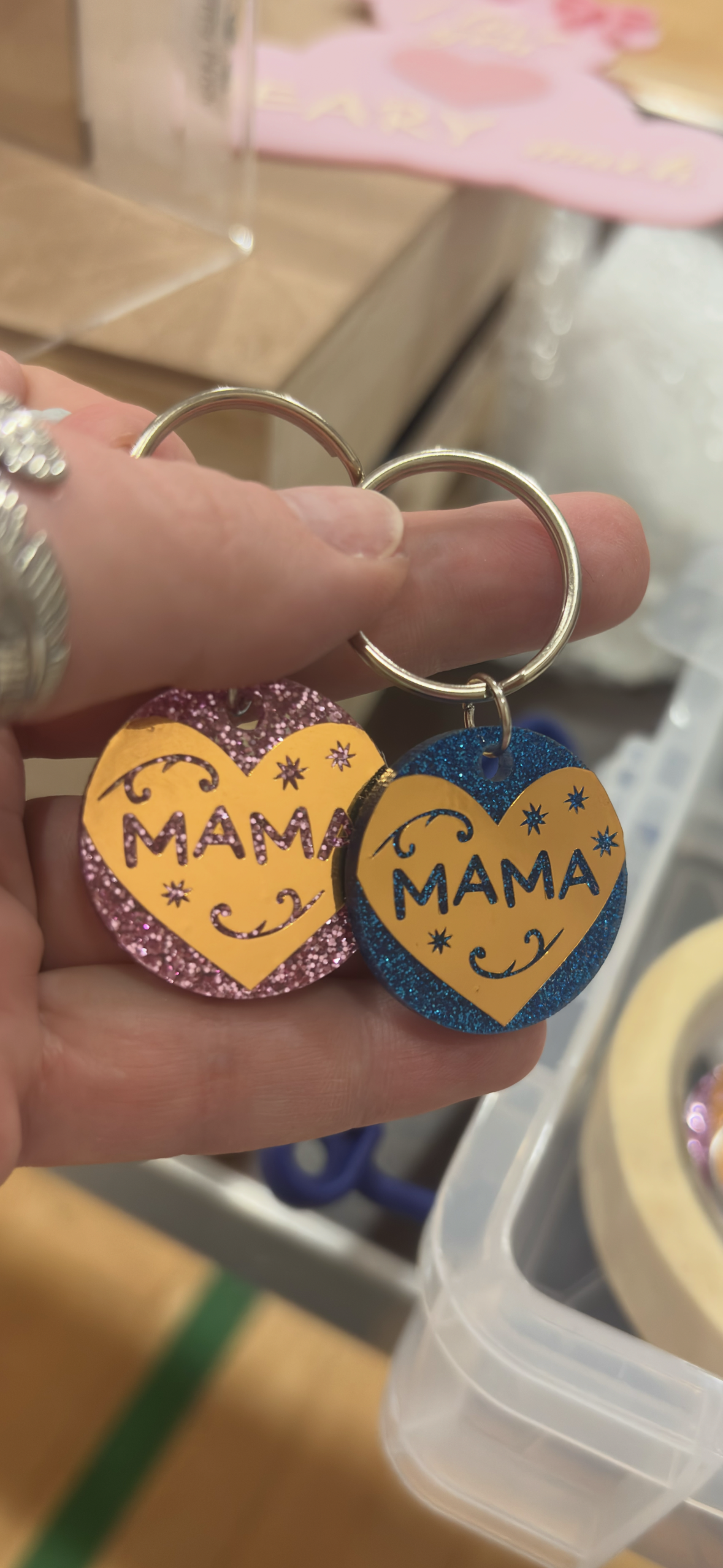 Clearance keyrings