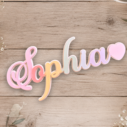 Personalised name plaque